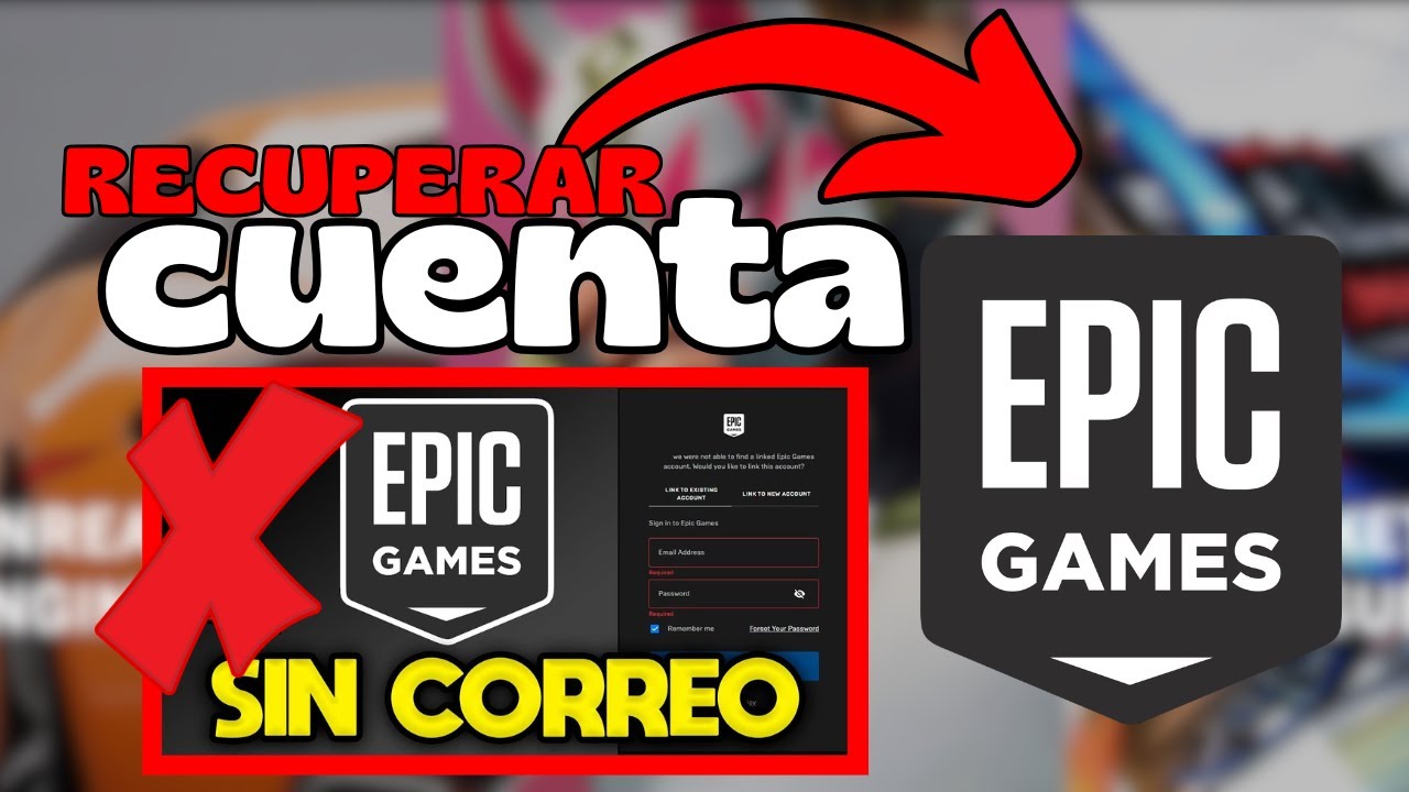 🚀COMO RECUPERAR MI CUENTA DE EPIC GAMES SIN CORREO ELECTRONICO