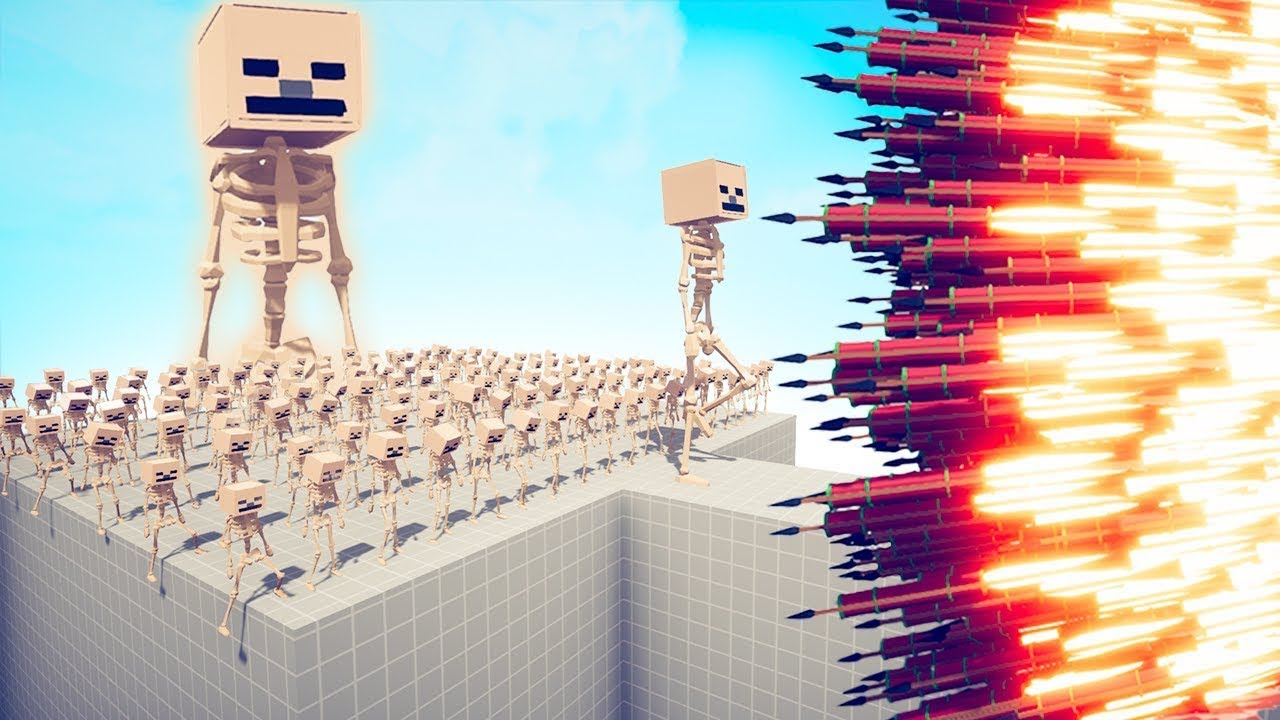100x MINECRAFT SKELETON + 1x GIANT vs EVERY GOD - TABS | Totally Accurate Battle Simulator 2025