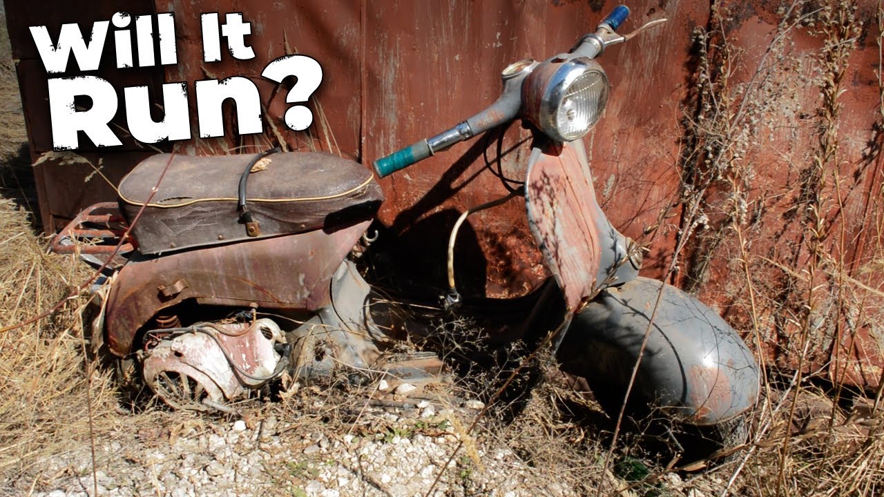 Will It Run After 30 Years?! Abandoned 1960 Soviet motorcycle Vespa