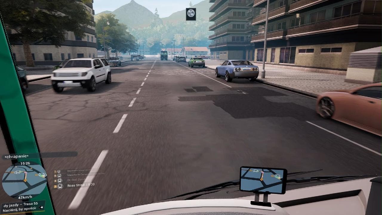 Bus Simulator 21 Linia 55 przejazd Mercedesem-Benzem Capą City L Część 4