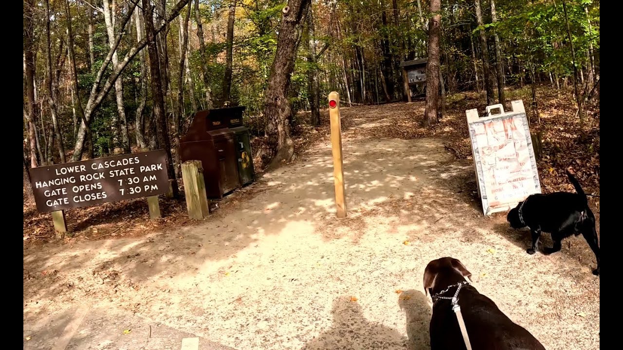Hiking Cascade Falls Trail in Hanging Rock State Park, North Carolina