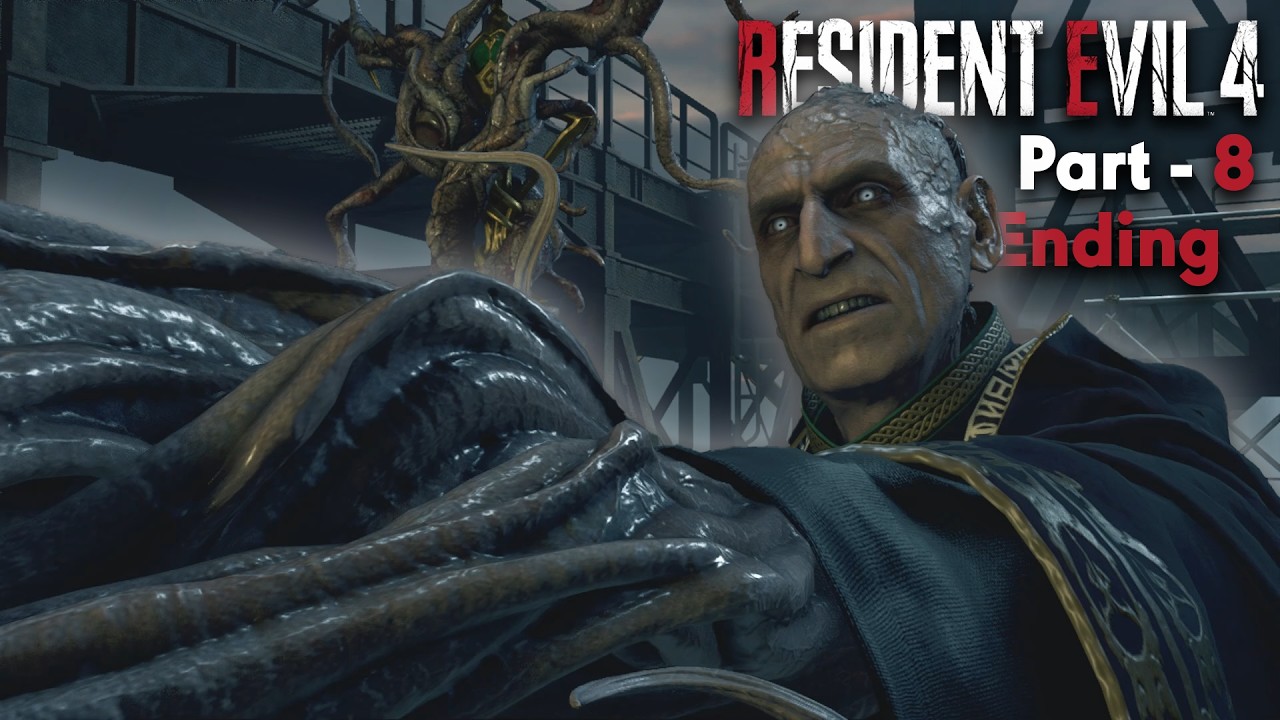 Final boss fight saddler l Resident Evil 4 Part 8 (Ending)
