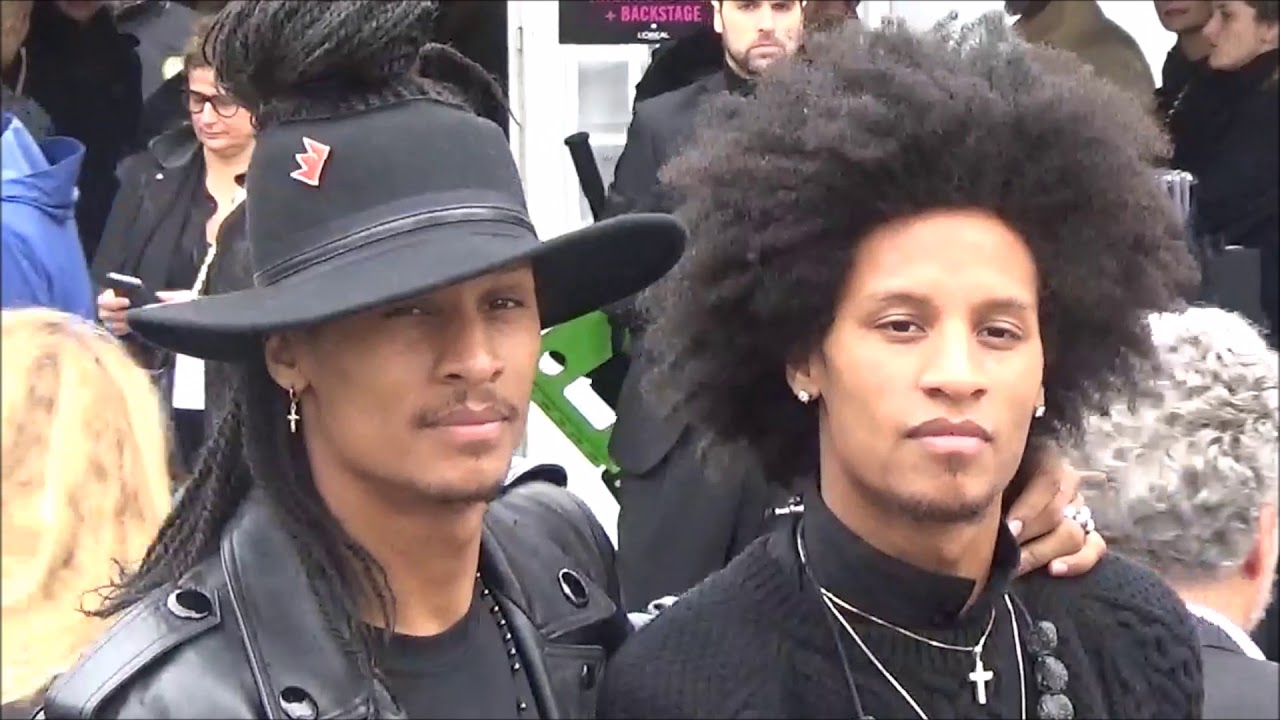 Les TWINS Larry Laurent Bourgeois @ Paris Fashion Week 1 october 2017 show L'Oréal #PFW