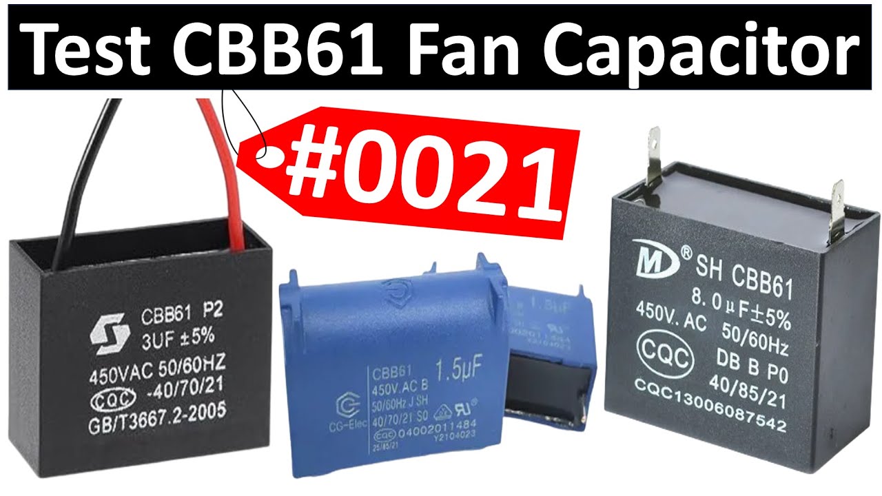 #0021 Komponenty elektroniczne: Test kondensatora wentylatora CBB61 | BM CBB61 SH 1,5 &mu;F &plusmn;5% 450 ...