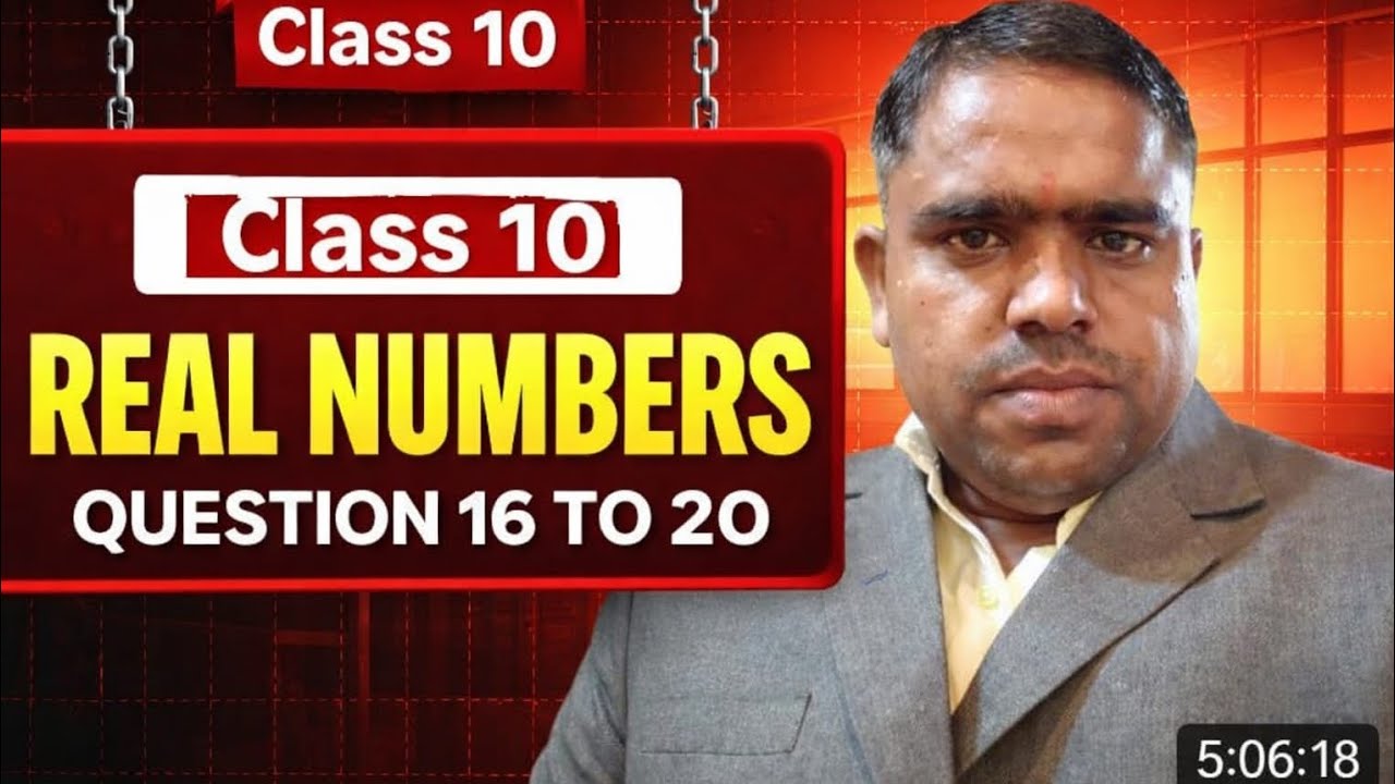 वास्तविक संख्याएं | Real Numbers | Class10 Maths Chapter 1 Introduction in Hindi |Number System