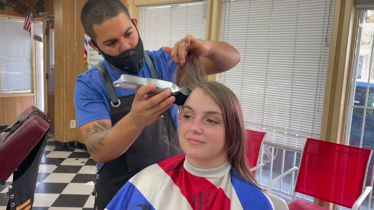 Christina NV: Long Hair to Buzzcut For Her Wedding (YT Original)