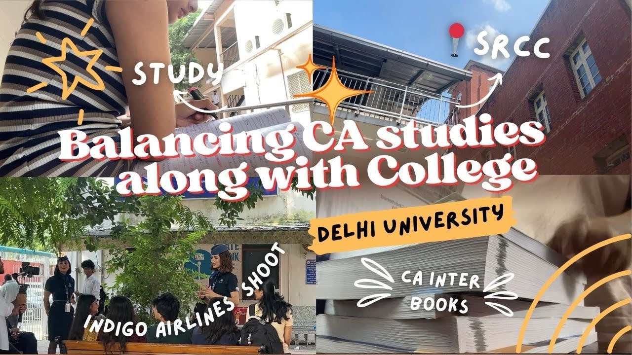 Balancing CA studies w College + unboxing CA INTER books 📚 #cainter #vlog 
