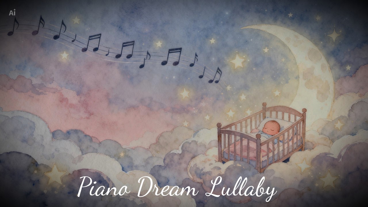 Piano Dream Lullaby For Bedtime #sleepmusicforbabies #softlullaby #gentlepiano #dreamypiano