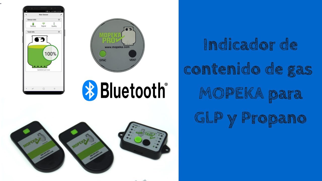 Indicador de gas MOPEKA por Bluetooth