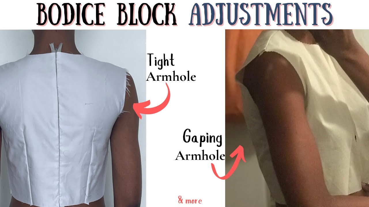 Fix Armhole Issues with These Bodice Block Adjustments
