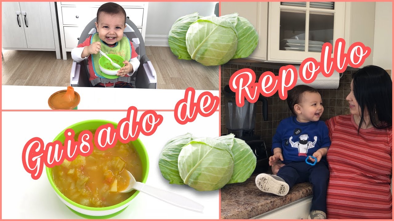 Guisado de Repollo | Guisado de Col para bebés de 12 meses en adelante