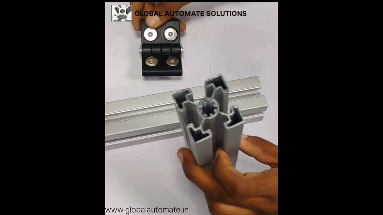 "T-Slot Profile Hinge Installation | Door & Panel Assembly"