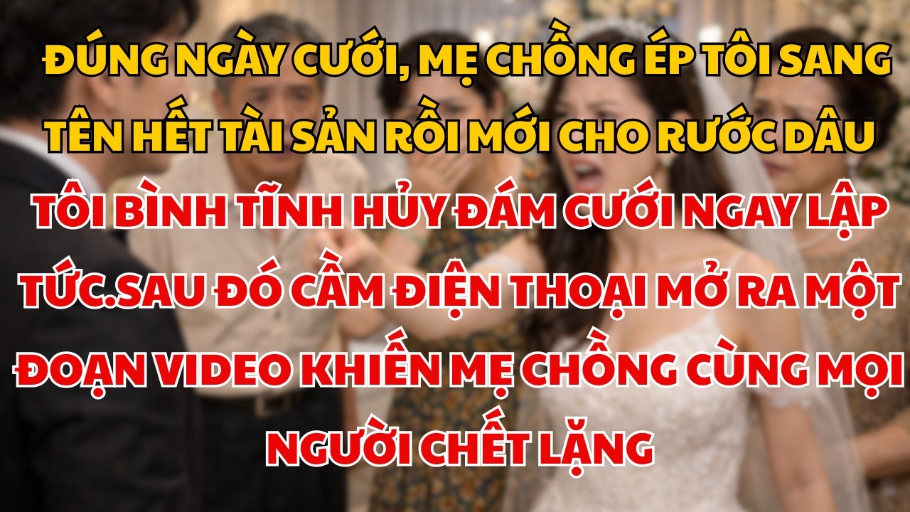 Mẹ Chồng Ép Tôi Sang Tên Tài Sản Ngay Ngày Cưới - Nhưng Hành Động Sau Đó Khiến Họ Quỳ Xin
