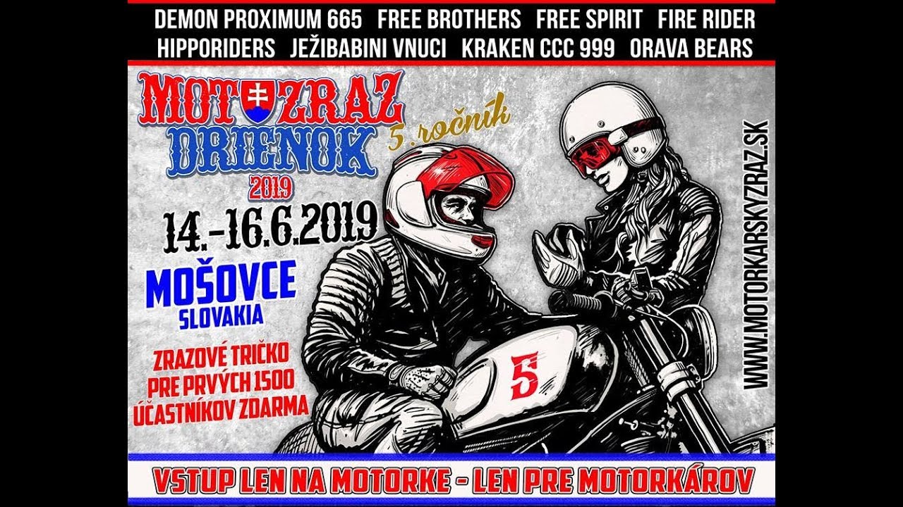 Route from Madrid to Motozraz Drienok 2019