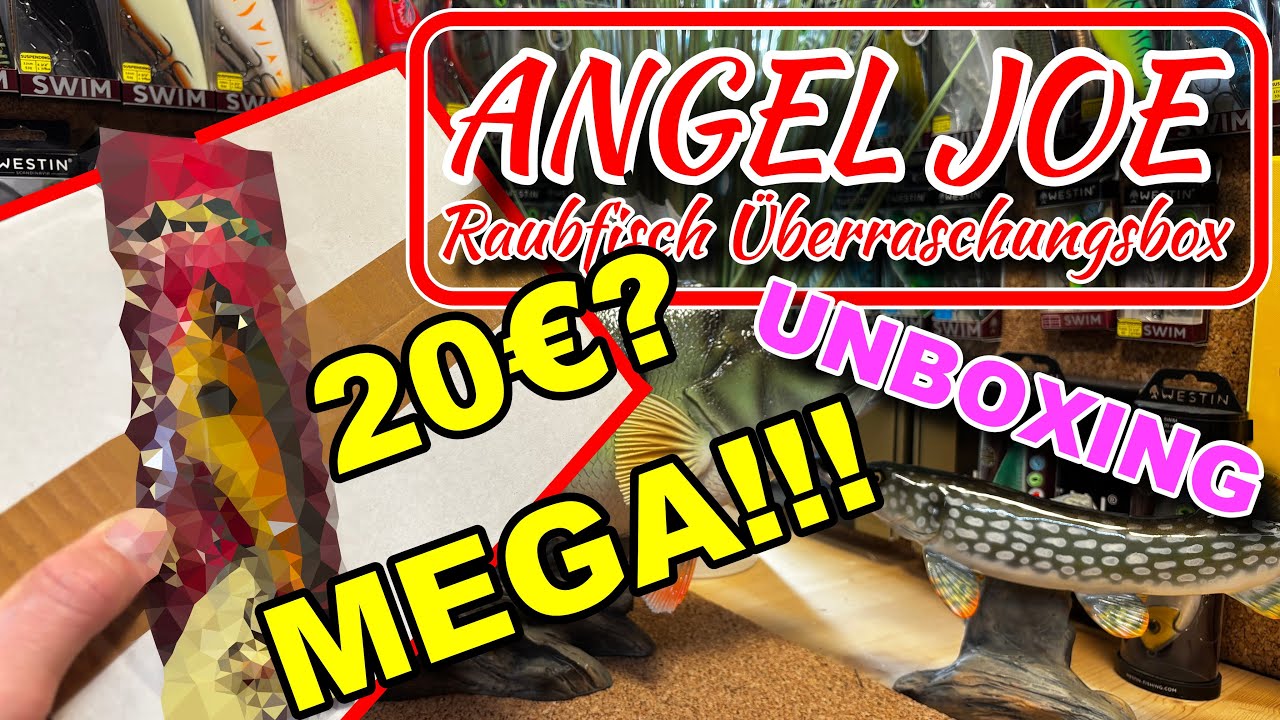 Was kann man für 20€ erwarten? Eine ganze Menge! Angel Joe Raubfisch Überraschungsbox UNBOXING