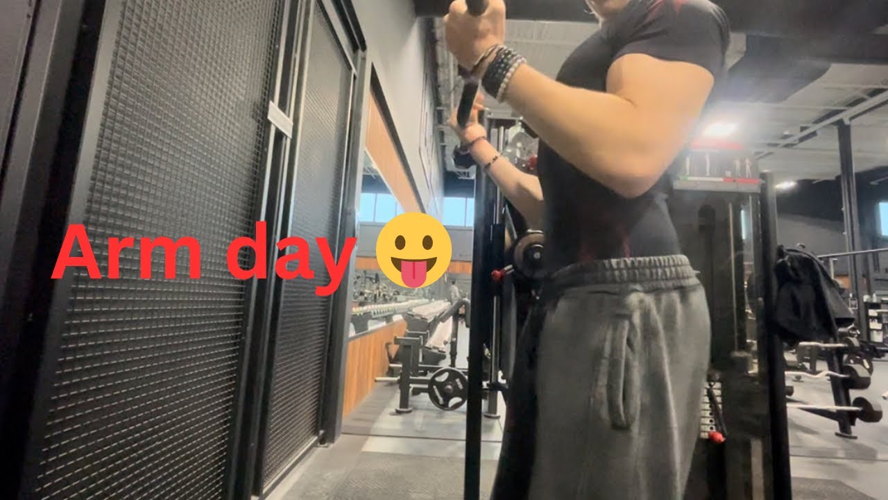 17yr olds arm day, GYM VLOG 13 