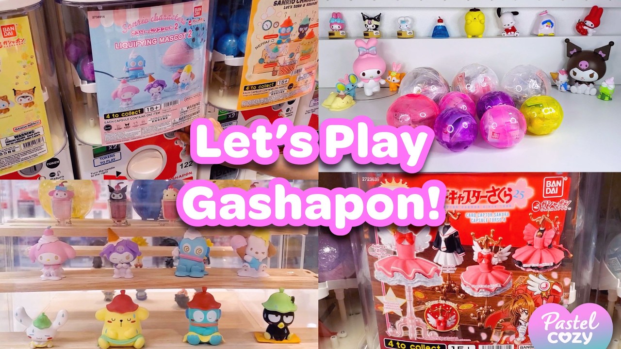 Let's Play Cute Gashapon! Capsule Toy Haul and Review | Sanrio | Cardcaptor Sakura | Bocchi the Rock