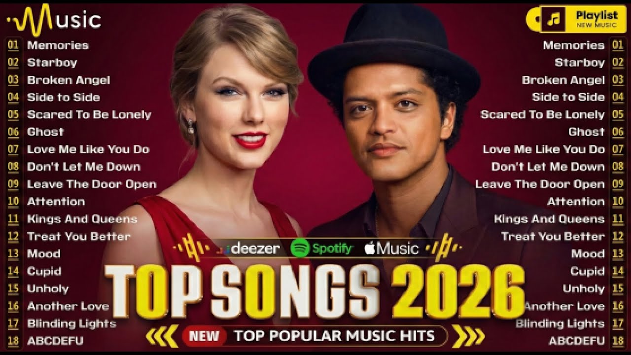 Taylor Swift, Bruno Mars, Adele, Rihanna, The Weeknd | Billboard Top 50 This Week English Songs