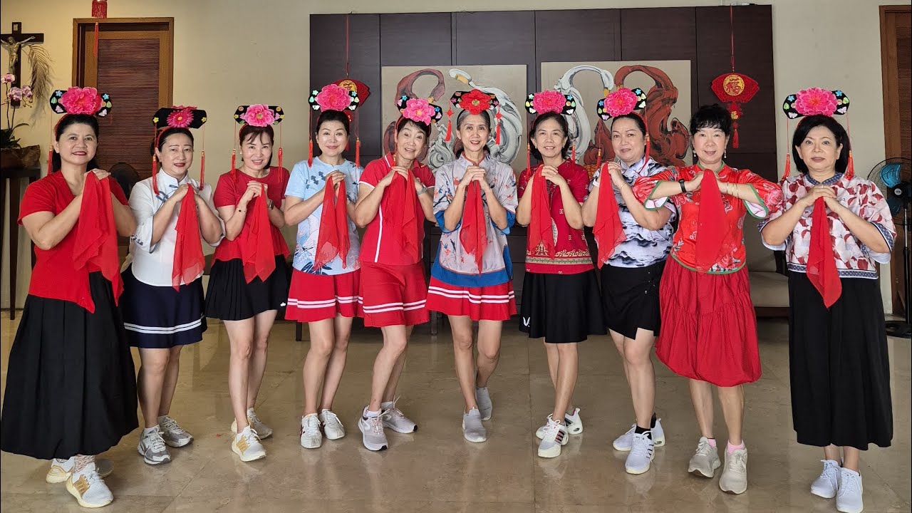 Yenny Line Dance Da Di Hui Chun demo by P4 Dancers🙏🥰