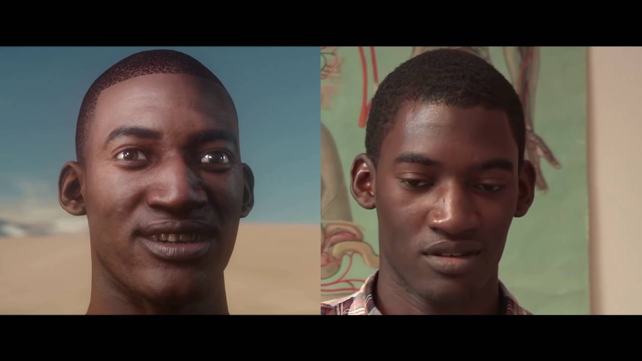 malachi comparison - in game vs real life actor