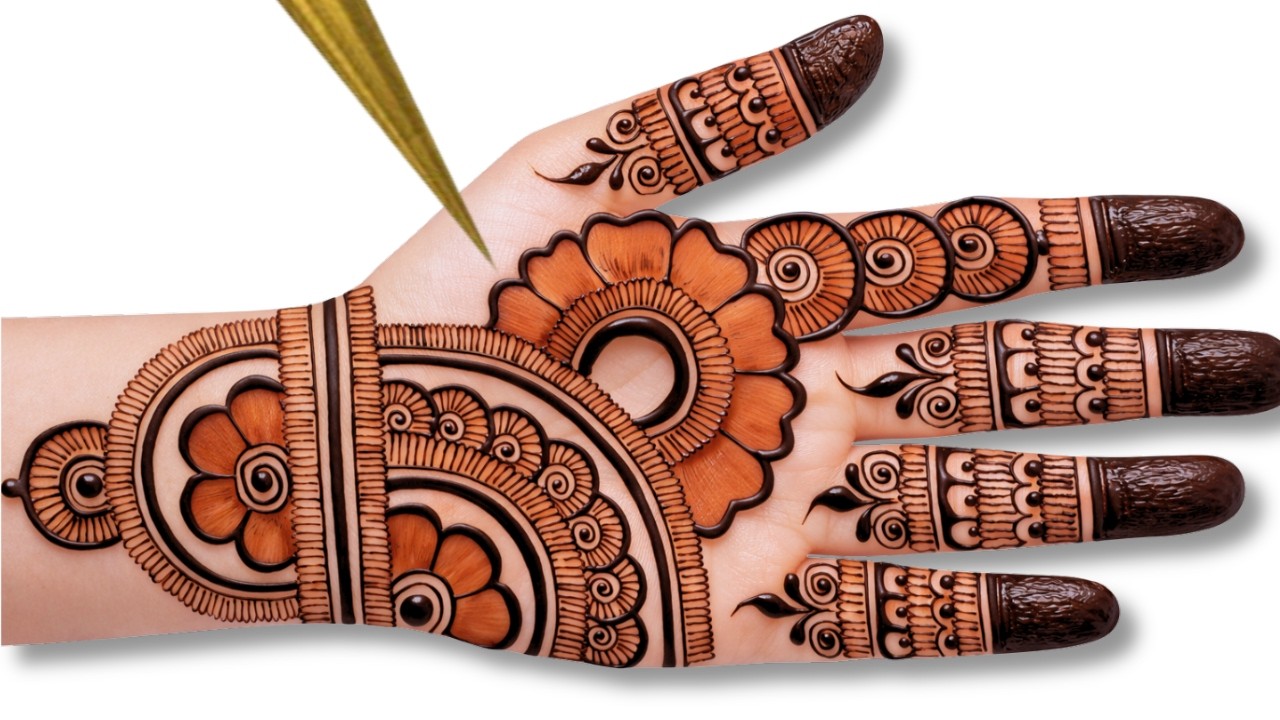 Easy stylish front hand mehndi | Ramadan special mehndi design | simple mehandi design |#mehndi 2026