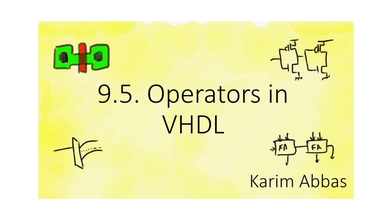 9.5. Operators in VHDL