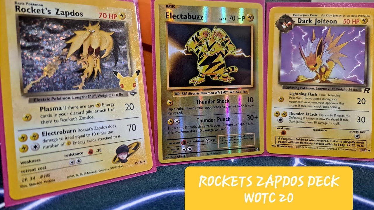 POKEMON TCG // КОЛОДА ЗАПДОСА ОТ РОКЕТА // ФОРМАТ WOTC-20