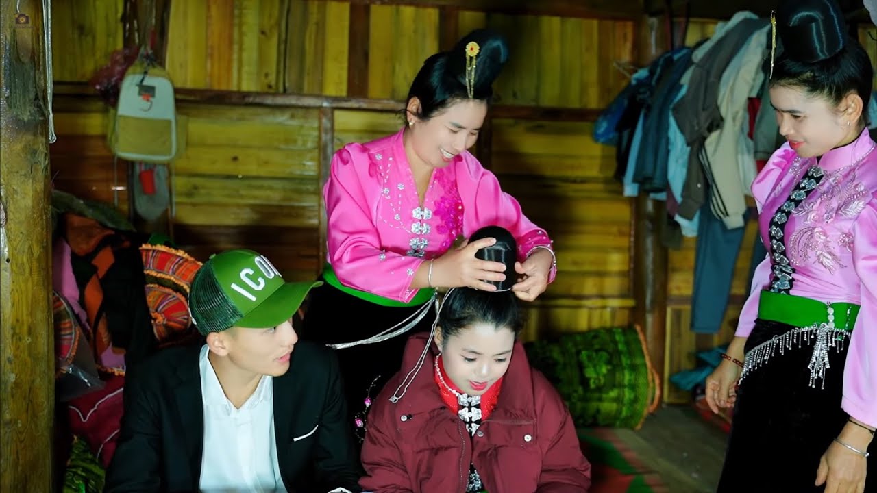 LỄ TẲNG CẨU ( BÚI TÓC ) CỦA NGƯỜI THÁI ĐEN  TÂY BẮC [[ LINH CHI & VĂN AN ]] TẠI BẢN SAM PHỔNG