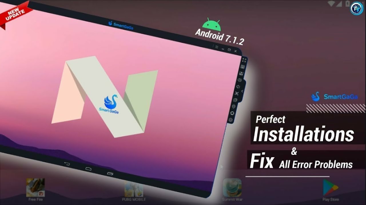 New SmartGaGa Emulator Android 7.1.2 Update Version, Perfect Installation, Fix All Error Problem