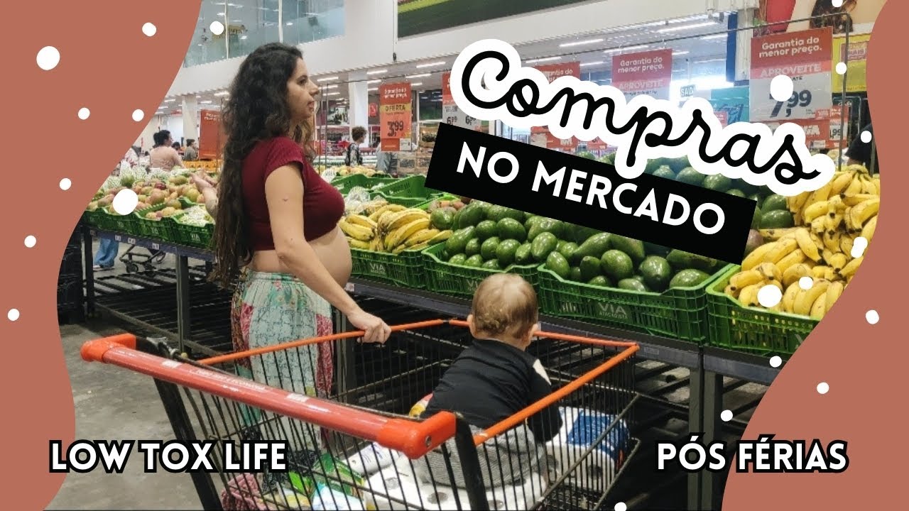 Compras do mês após férias - só comida de verdade!