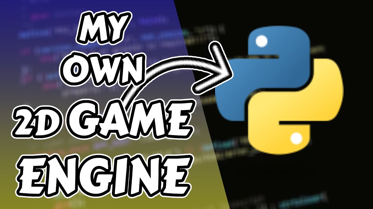 I tried making my own 2D game engine in python... | Part 1