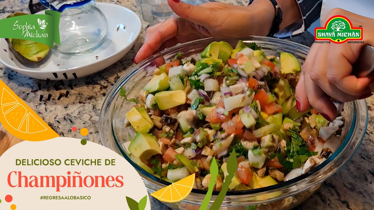 Delicioso Ceviche de Champiñones - En menos de ¡5 MINUTOS!