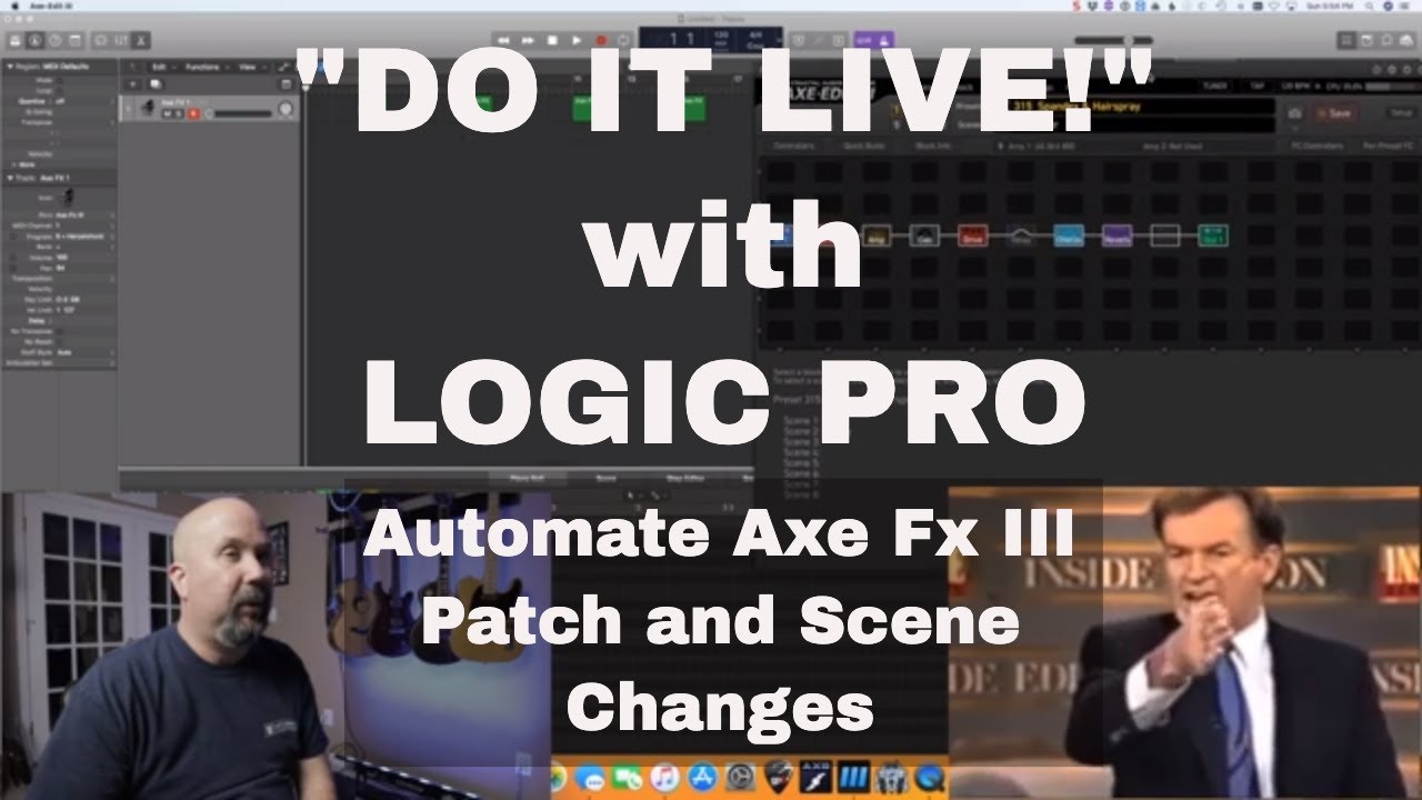 Automate Axe Fx III Patches and Scenes Using MIDI with Logic Pro! 