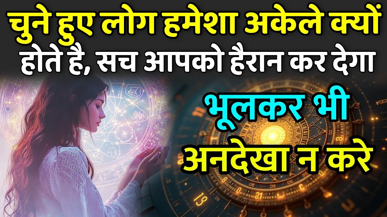 चुने हुए लोग हमेशा अकेले क्यों होते है, सच आपको हैरान कर देगा | Universe message today | Divine MSG