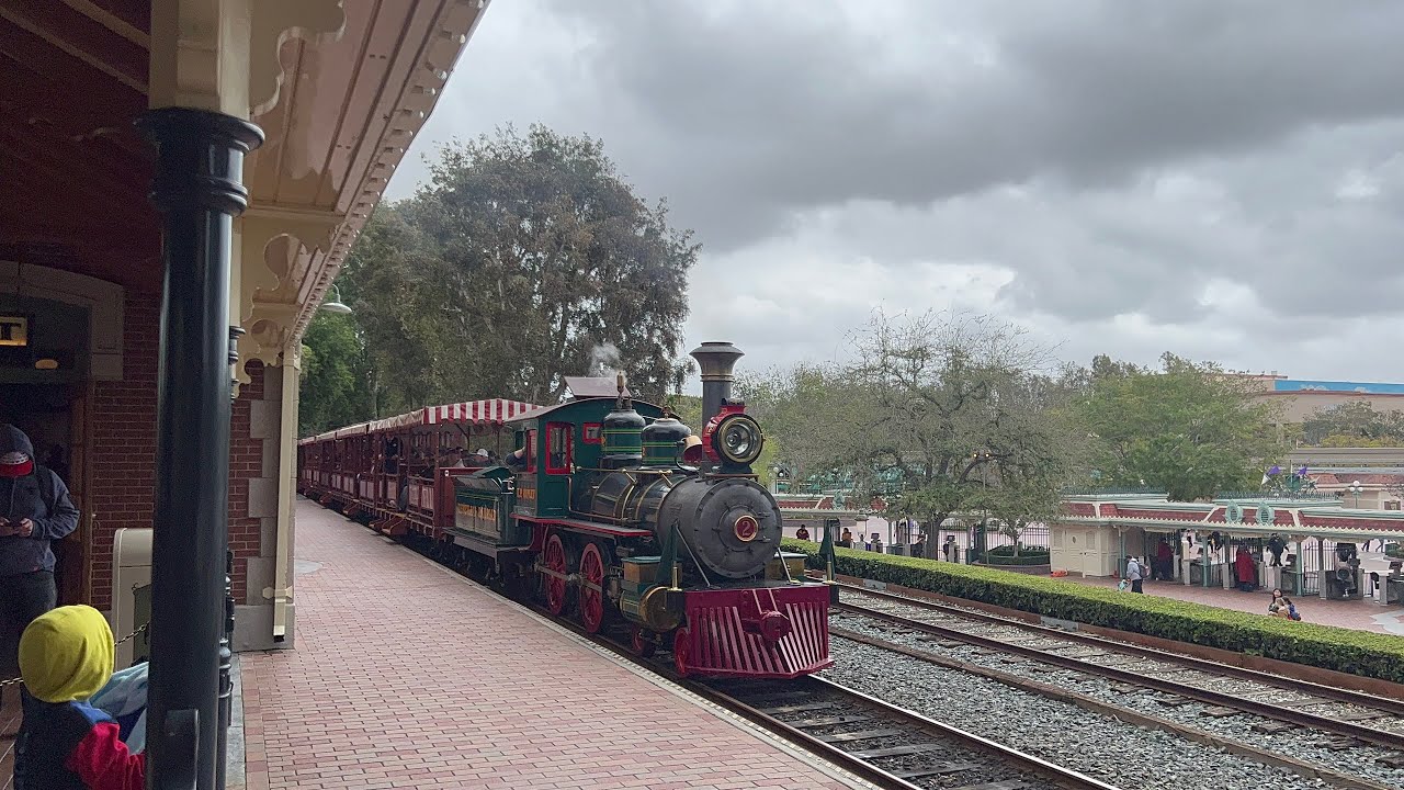 Disneyland Railroad Engine 2-EP Ripley Full Round Trip 03/21/2023