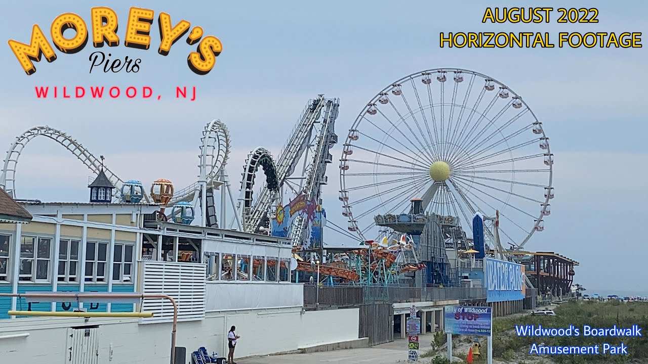 Morey’s Piers Boardwalk Amusement Park, Wildwood, NJ | Summer 2022 Park Footage