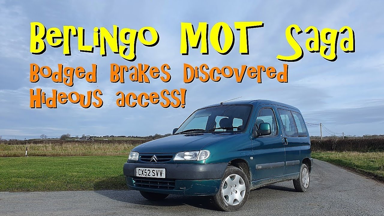 Berlingo MOT - 2nd Go! Brakes Bodgery discovered!