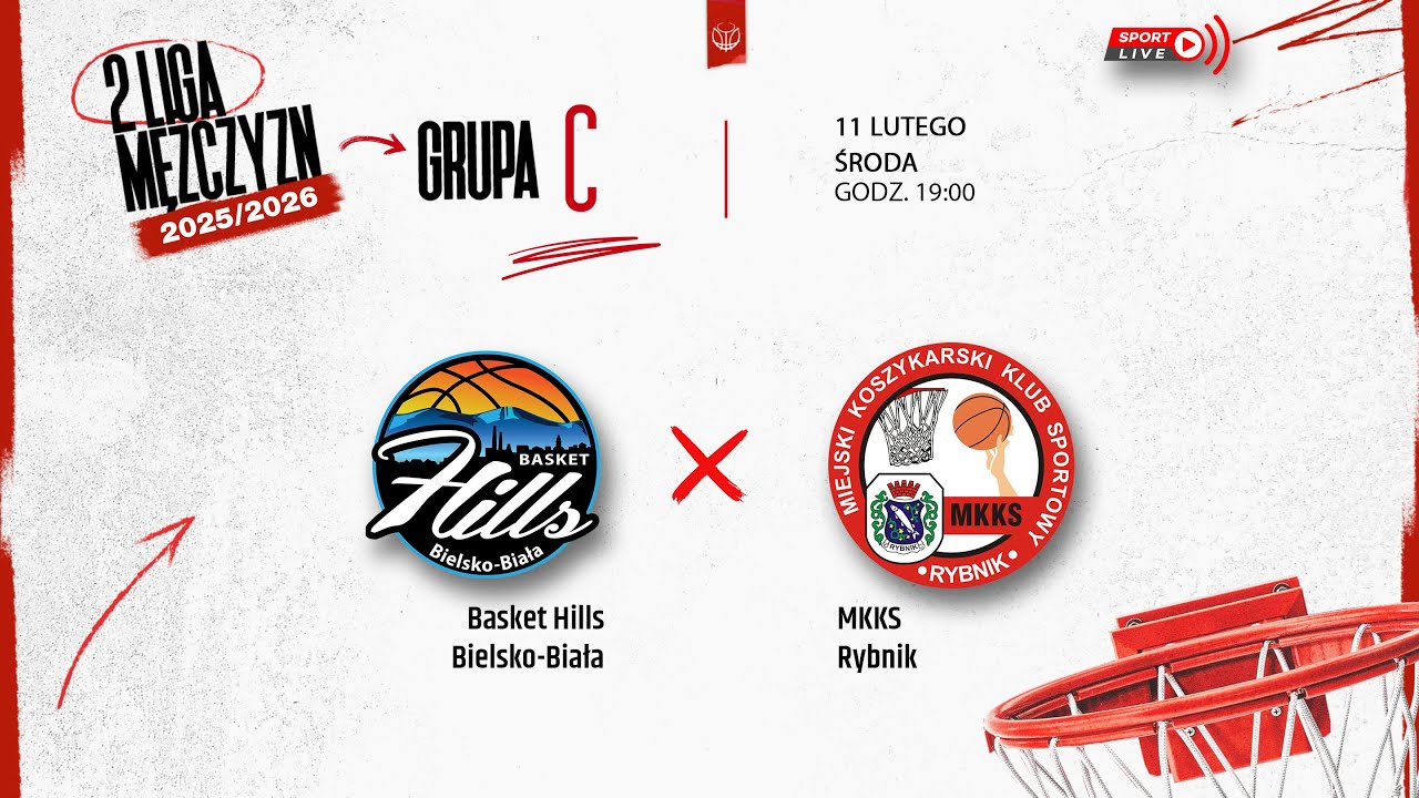 Basket Hills Bielsko-Biała - MKKS Rybnik (2 LM)
