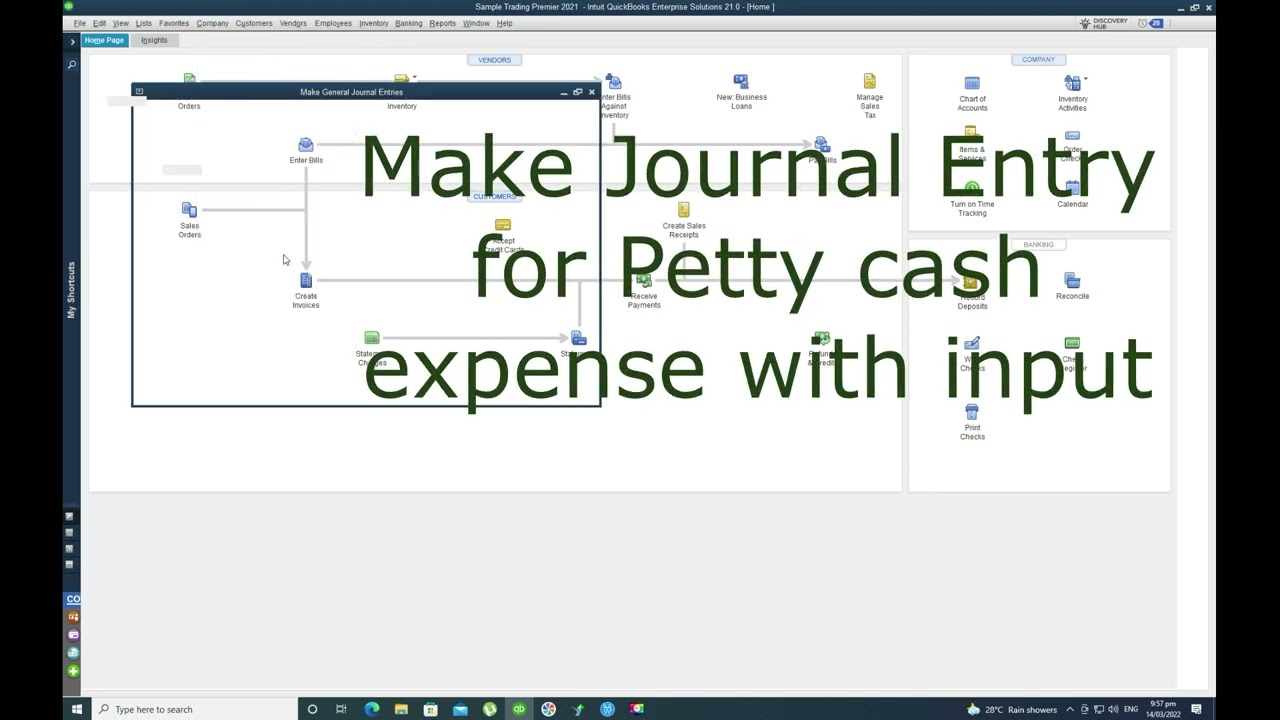 VAT Setting up with Quickbooks 2021, Pro, Premier or Enterprise