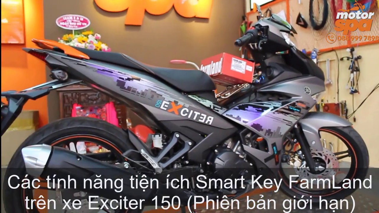 Exciter 150( Phi&ecirc;n bản giới hạn) n&acirc;ng cấp kh&oacute;a SmartKey FarmLand