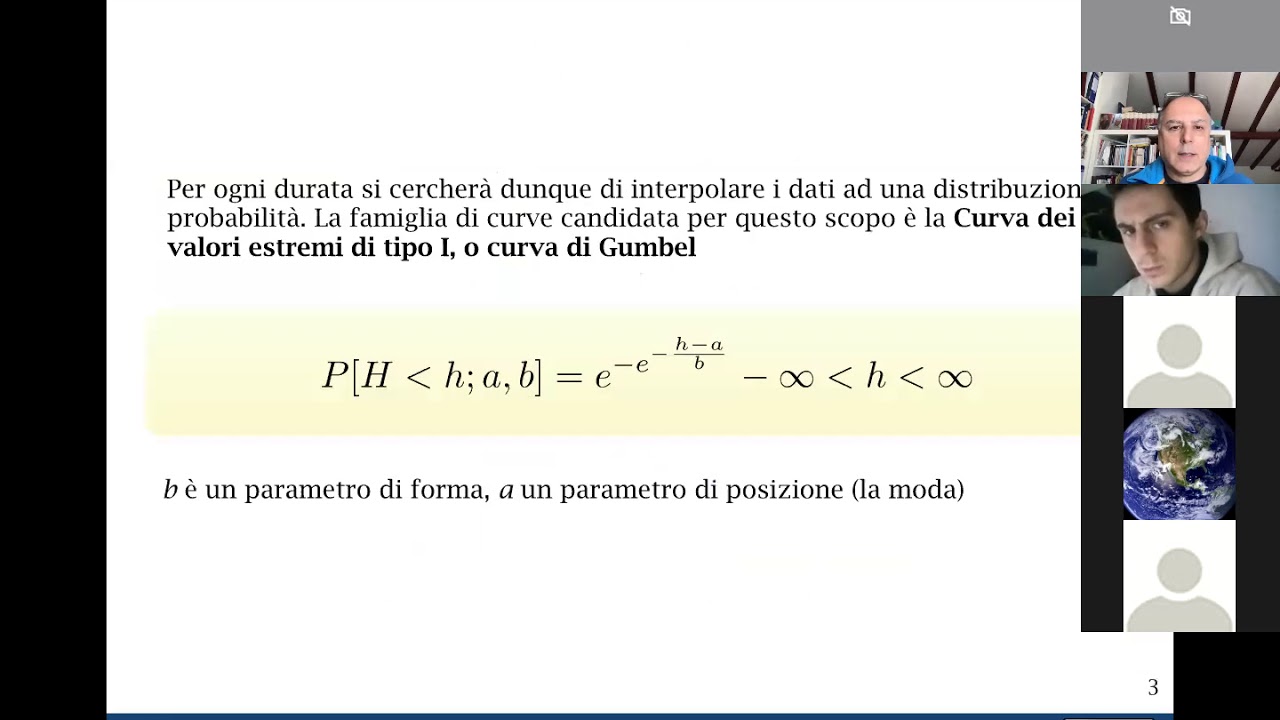 La distribuzione di Gumbel Idr2020