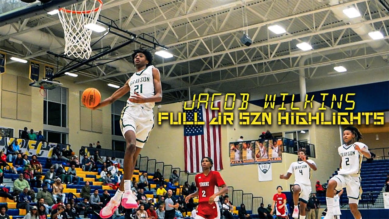 Jacob Wilkins DUNK SH** LIKE HIS POPS... NBA LEGEND'S SON FULL JR SEASON HIGHLIGHTS