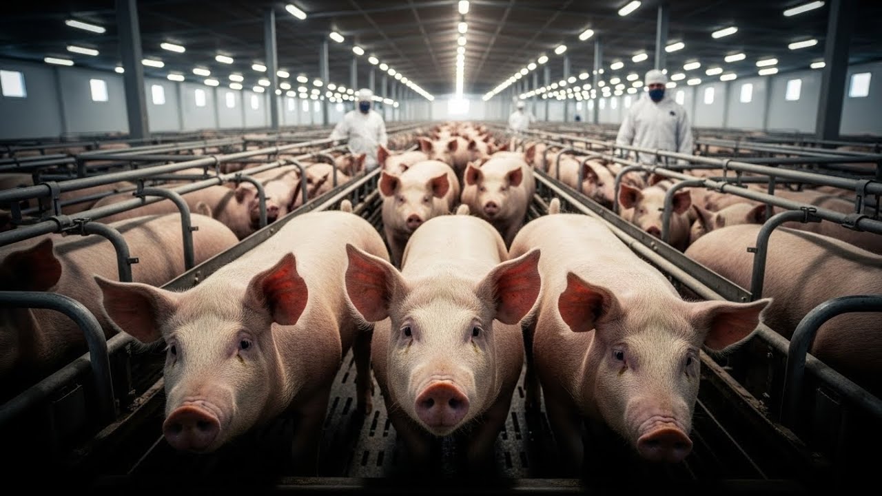 How Pigs Are Raised Today: Inside the Modern Pig Farming Factory System | Factory Process