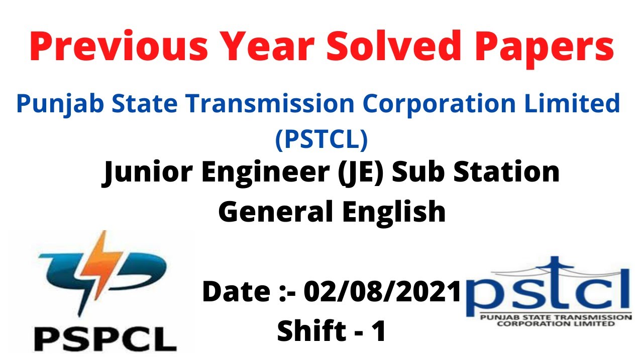 General English Previous Year Solved Paper Shift - 1 | PSPCL & PSTCL Exam