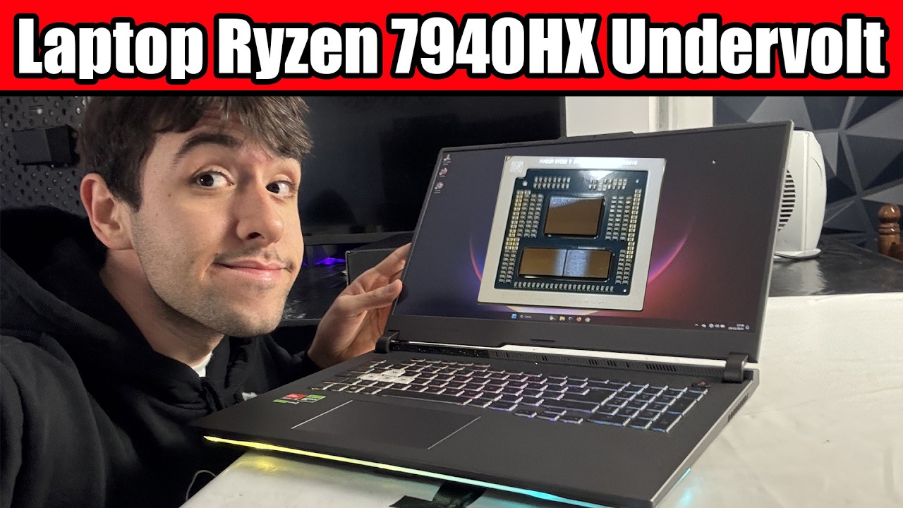 Undervolt your Laptop Ryzen 9 7940HX for more FPS and Lower Temperature! - Tutorial