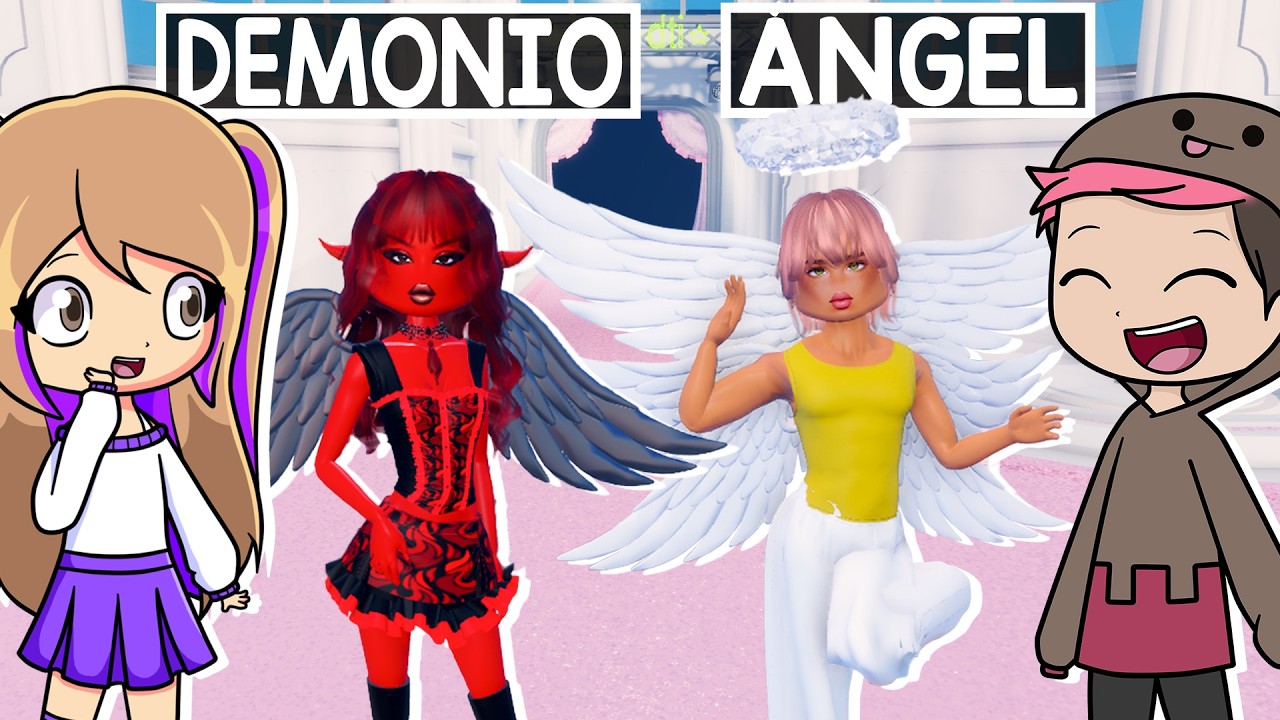 ANGEL VS DEMONIO EN DRESS TO IMPRESS ROBLOX