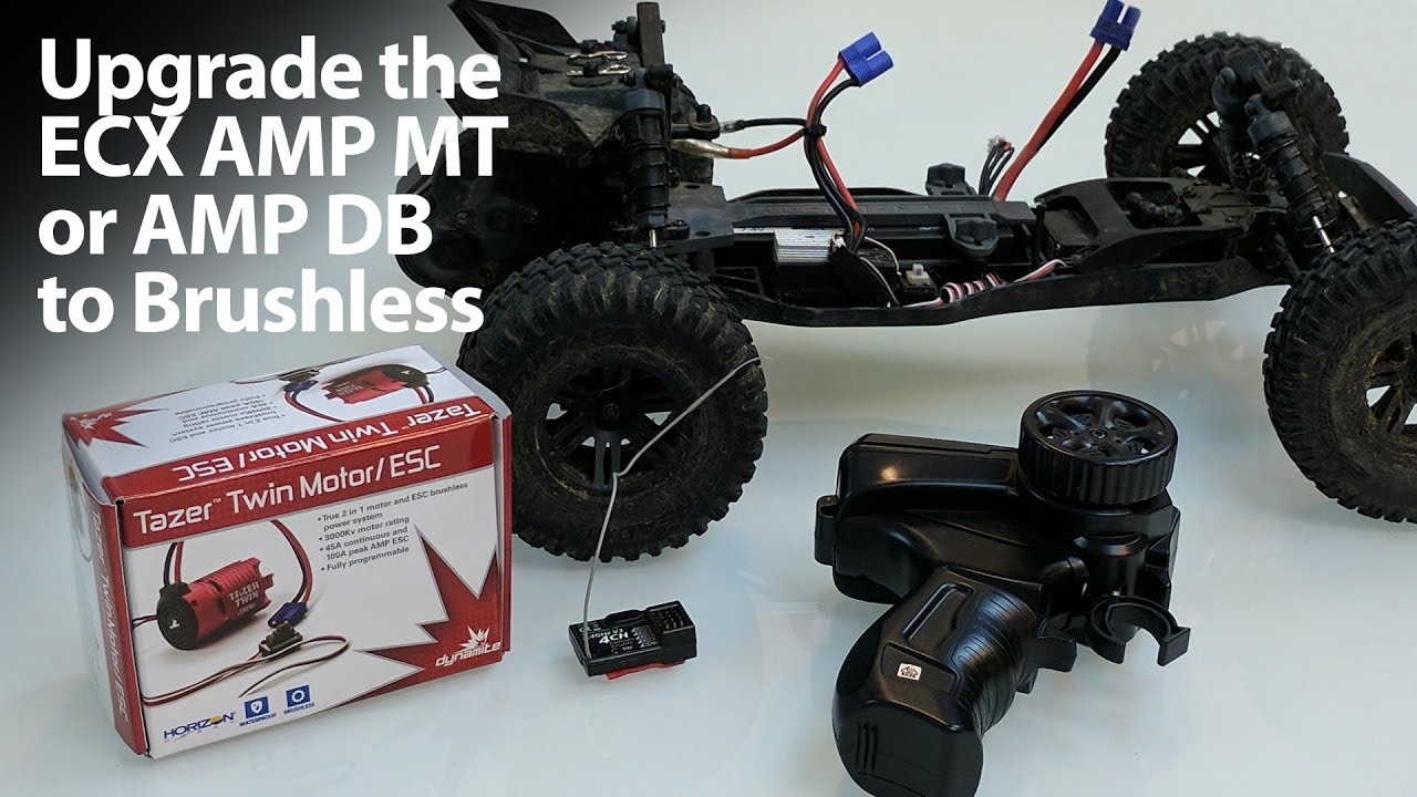 Install the Dynamite Tazer Twin Brushless 2-in-1 in an ECX AMP Desert Buggy & AMP Monster Truck