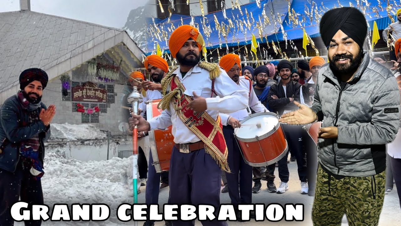 Grand celebration in Hemkund Sahib Yatra 2025 Yatra reach to Govind Dham Gurdwara Sahib