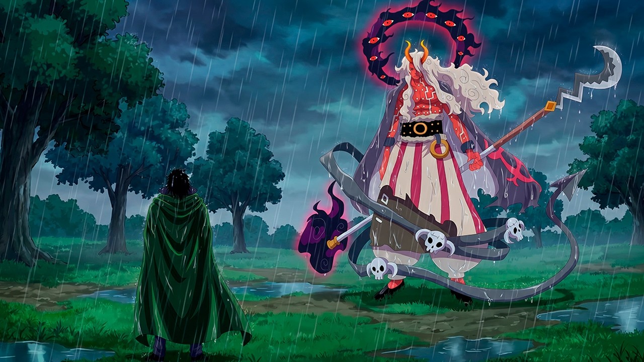 What if Monkey D. Dragon saves Luffy vs. Imu-sama &ndash; Rain God &ndash; Animation One Piece