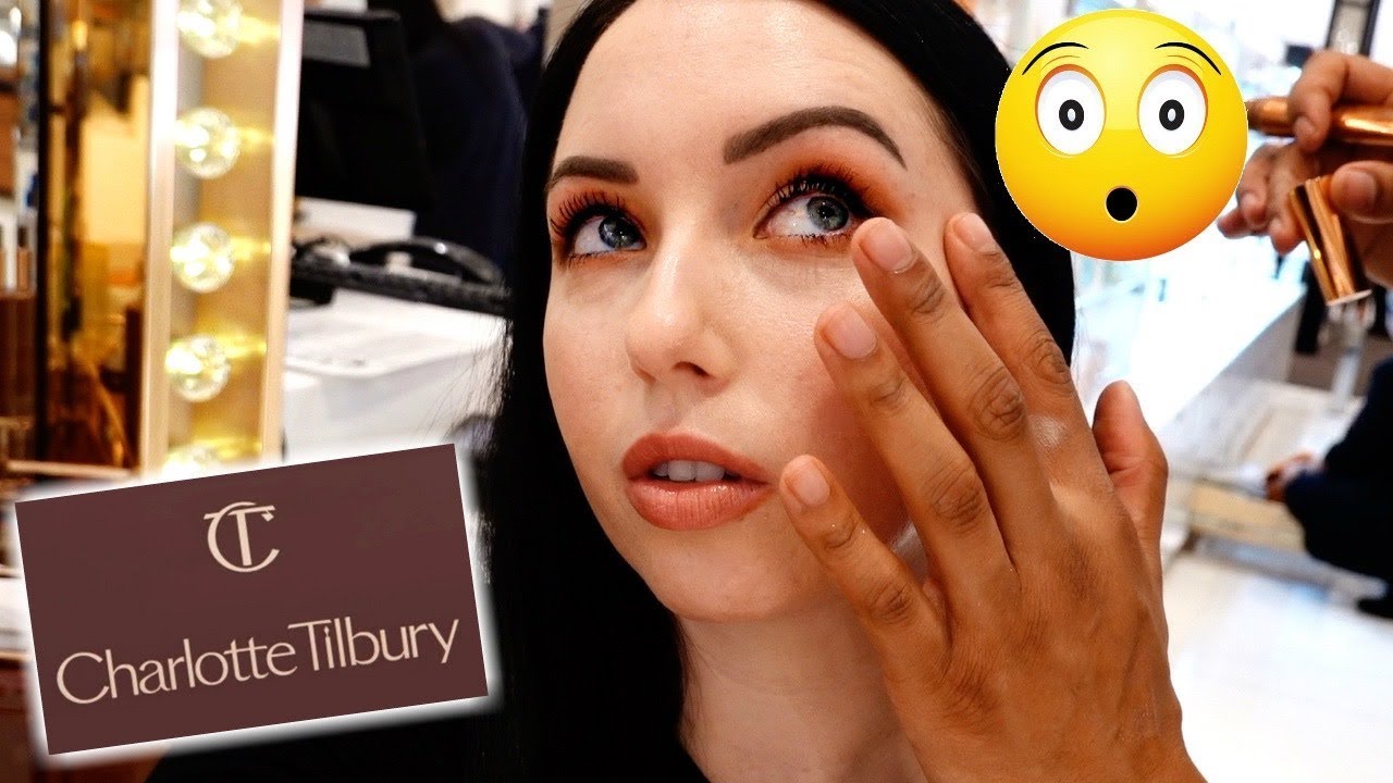 I GOT MY MAKEUP DONE AT A CHARLOTTE TILBURY COUNTER...